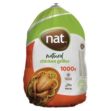 Nat Whole Chicken Griller 1000Gm, 10 Pieces Per Carton